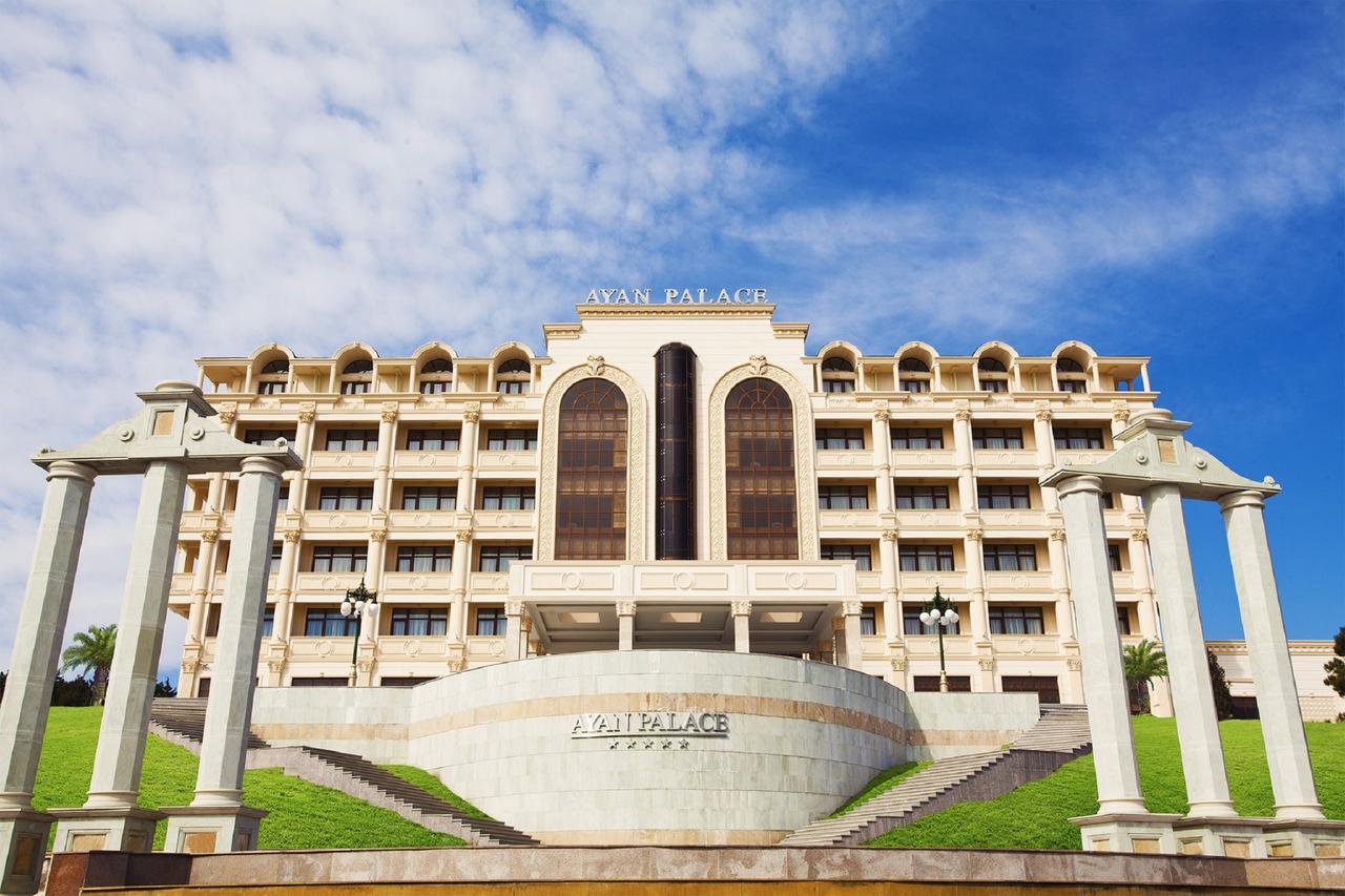 Ayan Palace Hotel Tovuz Exterior foto